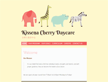 Tablet Screenshot of kissenadaycare.com